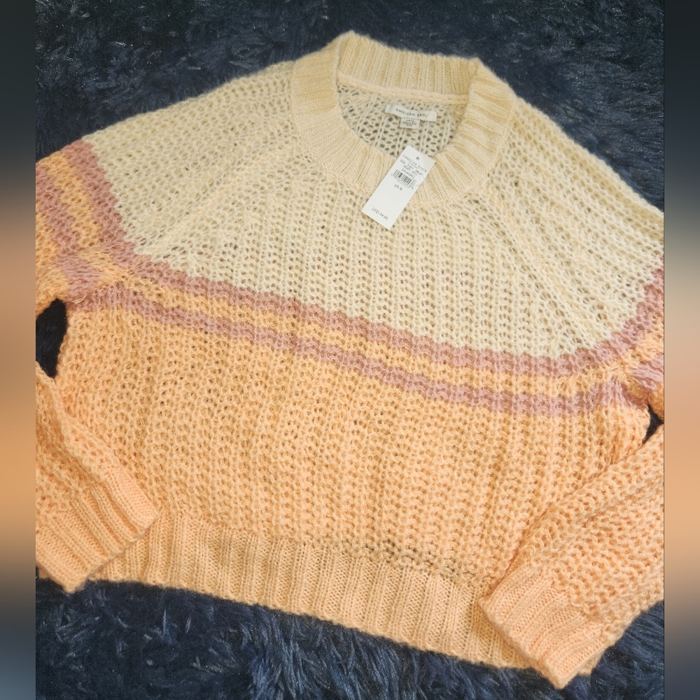 Nwt american eagle cropped knit sweater size small - Picture 3 of 6